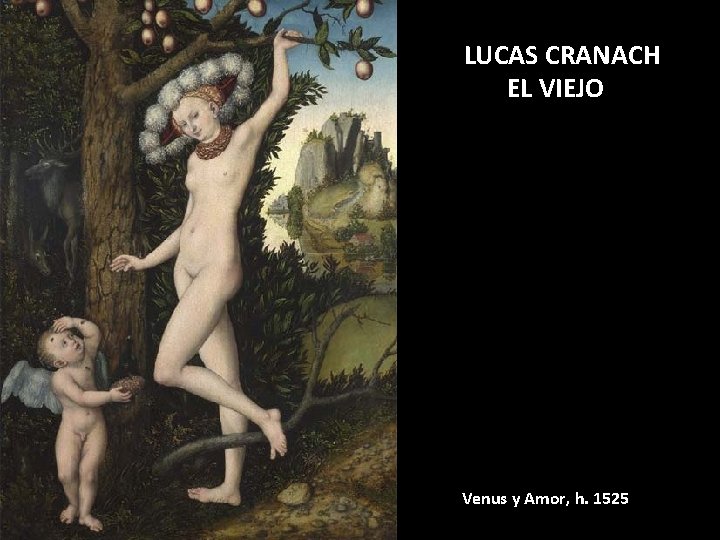LUCAS CRANACH EL VIEJO Venus y Amor, h. 1525 
