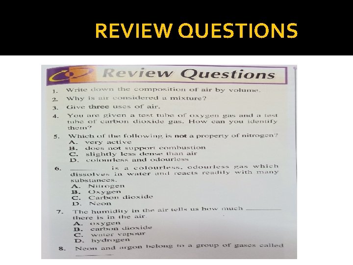 REVIEW QUESTIONS 