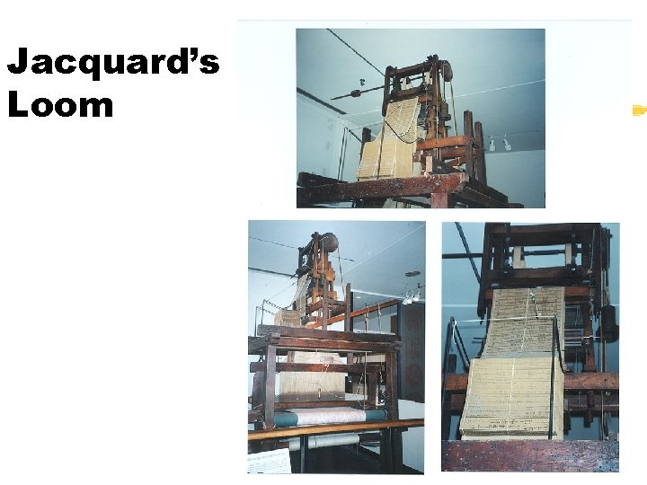 Jacquard’s Loom Jacquard’s Loom