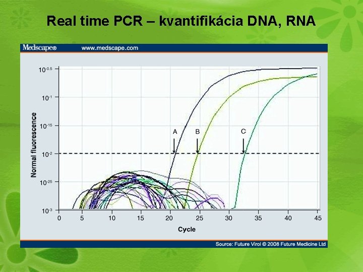 Real time PCR – kvantifikácia DNA, RNA 