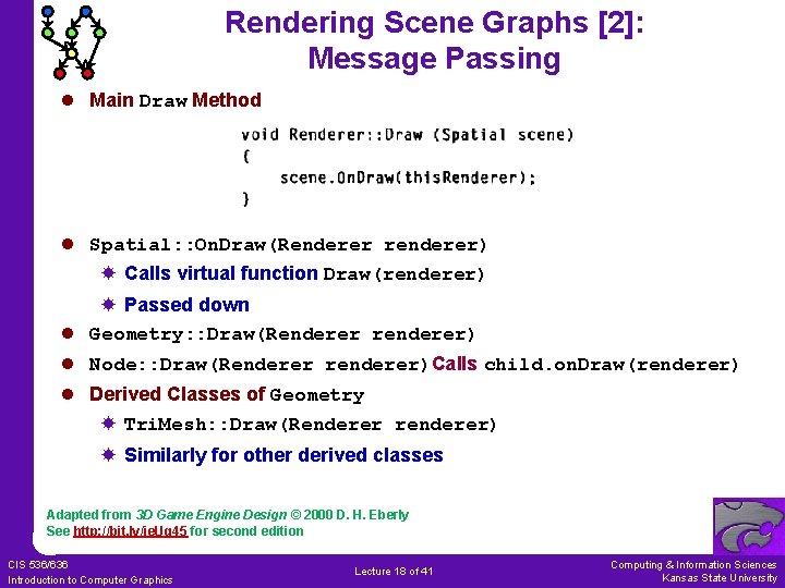 Rendering Scene Graphs [2]: Message Passing l Main Draw Method l Spatial: : On.