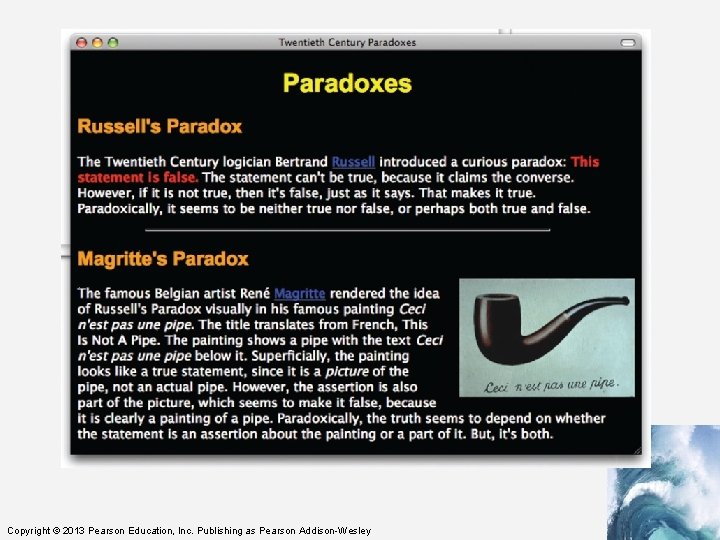 Copyright © 2013 Pearson Education, Inc. Publishing as Pearson Addison-Wesley 