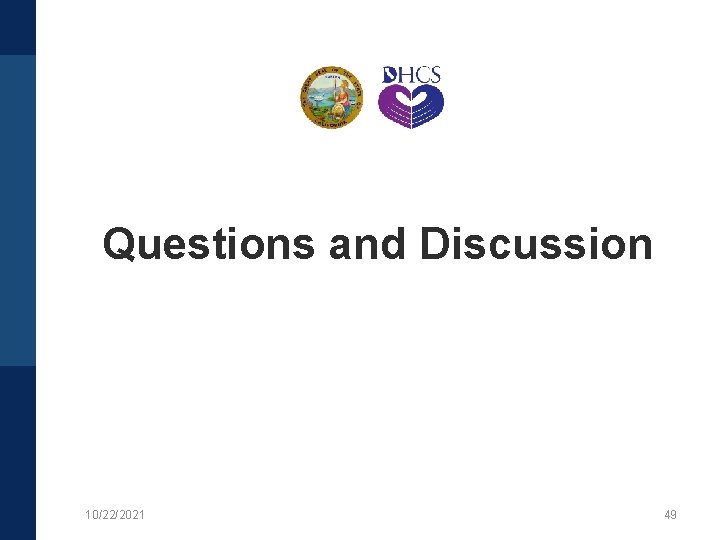 Questions and Discussion 10/22/2021 49 