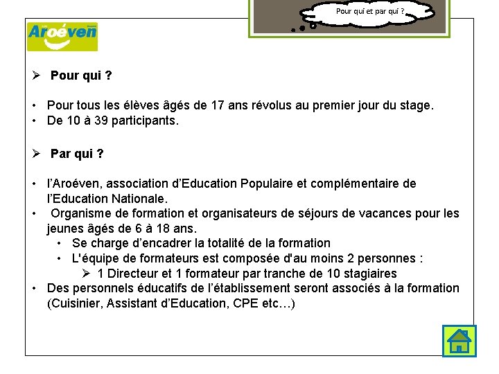 Pour qui et par qui ? Pour qui ? • Pour tous les élèves