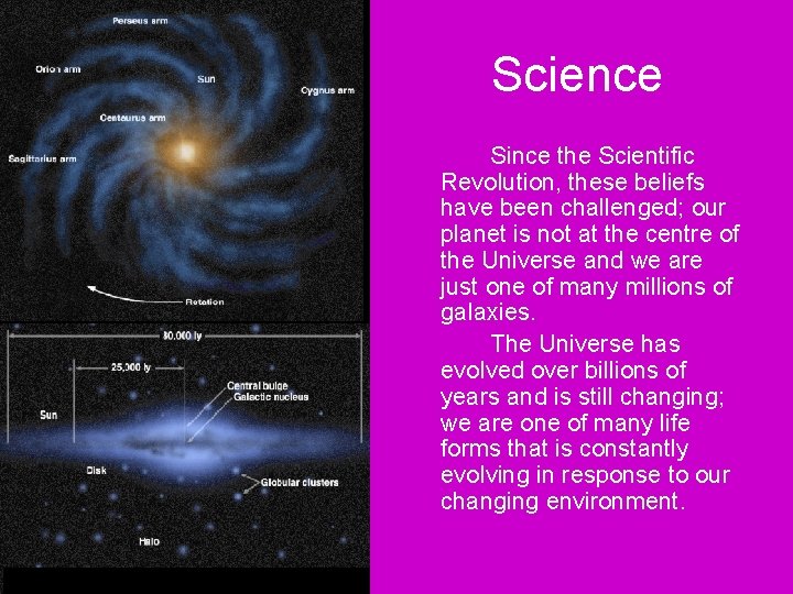 Science Since the Scientific Revolution, these beliefs have been challenged; our planet is not