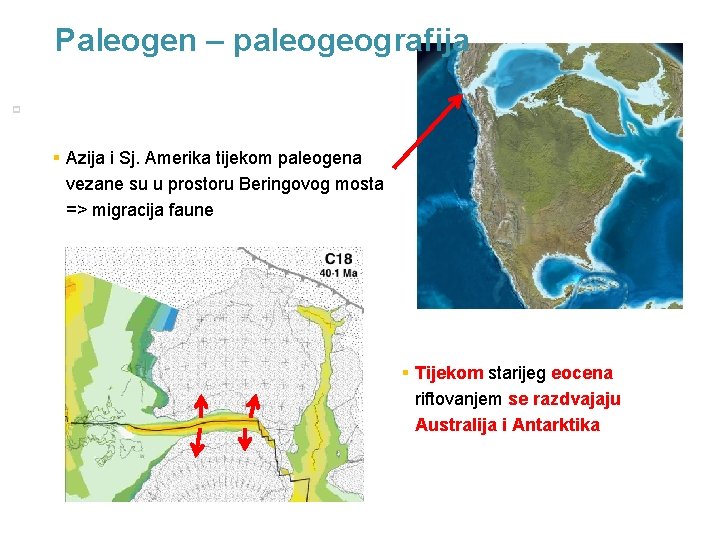 Paleogen – paleogeografija p 7 § Azija i Sj. Amerika tijekom paleogena vezane su