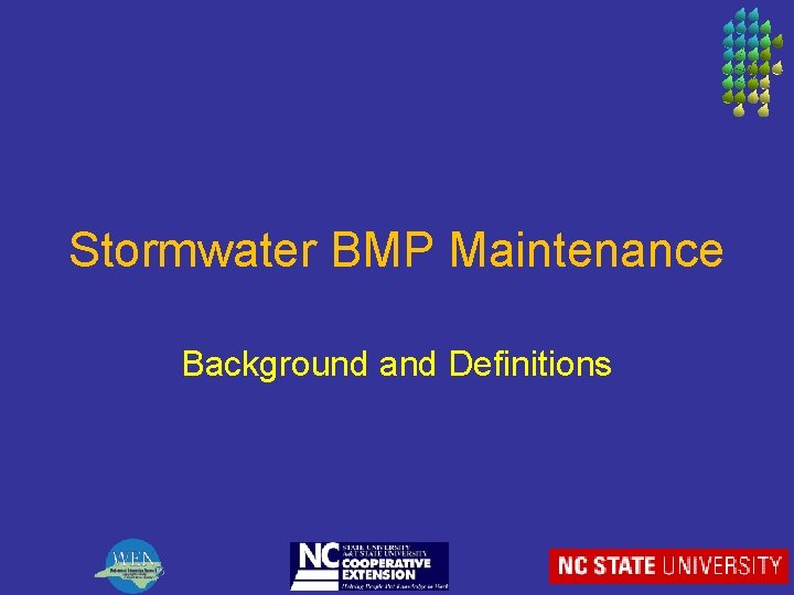 Stormwater BMP Maintenance Background and Definitions 