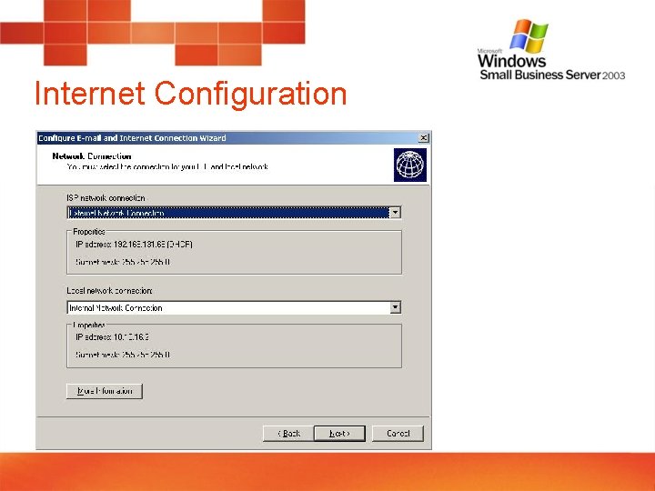 Internet Configuration 