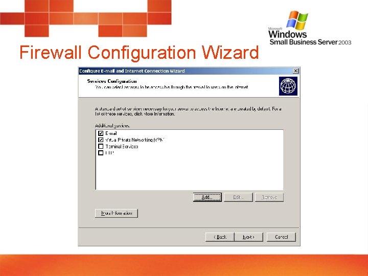 Firewall Configuration Wizard 