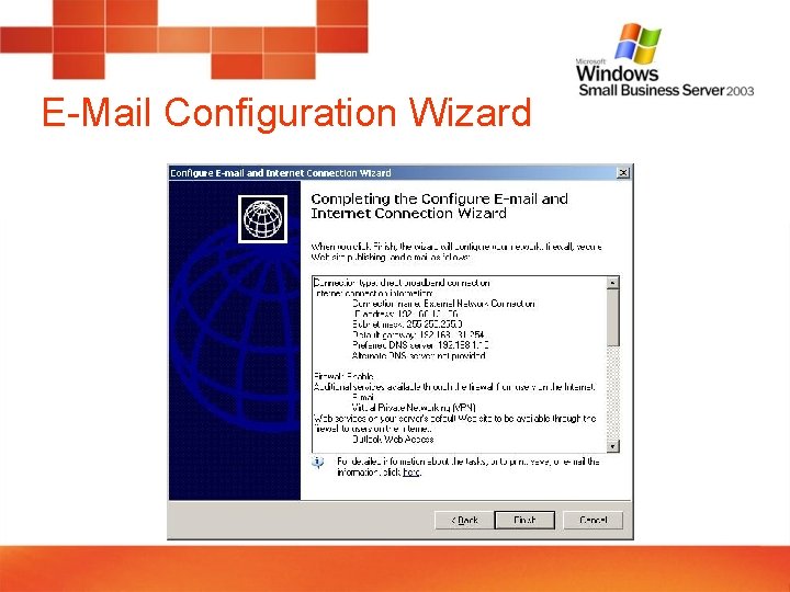 E-Mail Configuration Wizard 
