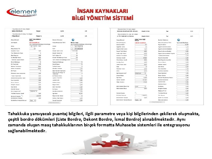 İNSAN KAYNAKLARI BİLGİ YÖNETİM SİSTEMİ Tahakkuka yansıyacak puantaj bilgileri, ilgili parametre veya kişi bilgilerinden