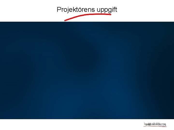 Projektörens uppgift 
