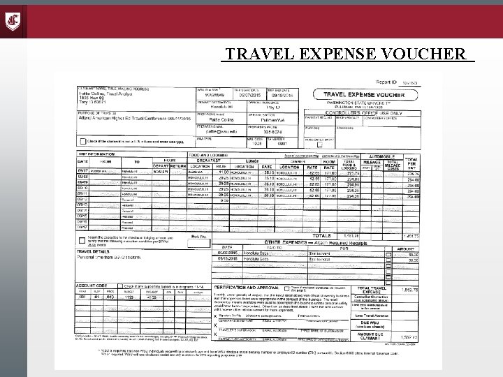 TRAVEL EXPENSE VOUCHER 