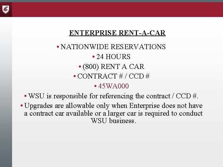 ENTERPRISE RENT-A-CAR • NATIONWIDE RESERVATIONS • 24 HOURS • (800) RENT A CAR •