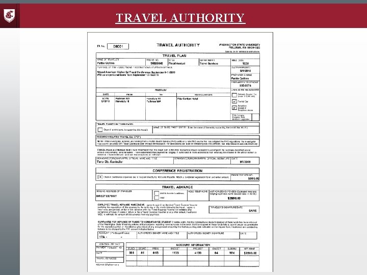 TRAVEL AUTHORITY 