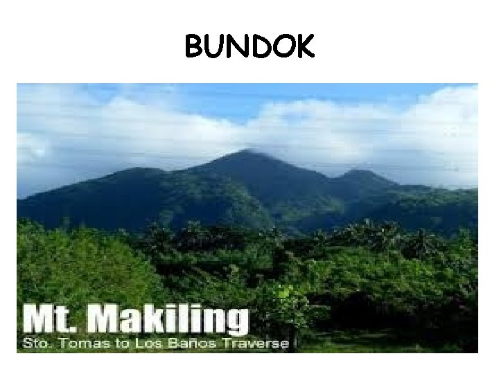 BUNDOK 