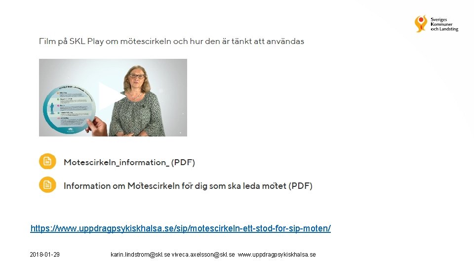 https: //www. uppdragpsykiskhalsa. se/sip/motescirkeln-ett-stod-for-sip-moten/ 2018 -01 -29 karin. lindstrom@skl. se viveca. axelsson@skl. se www.