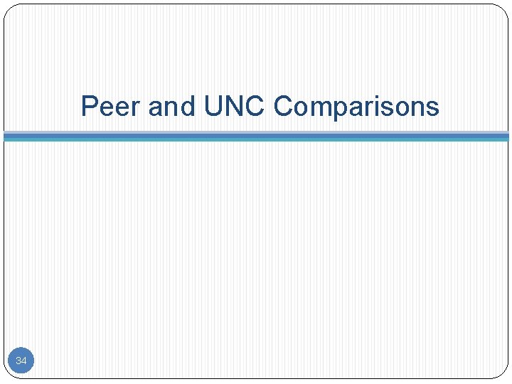 Peer and UNC Comparisons 34 