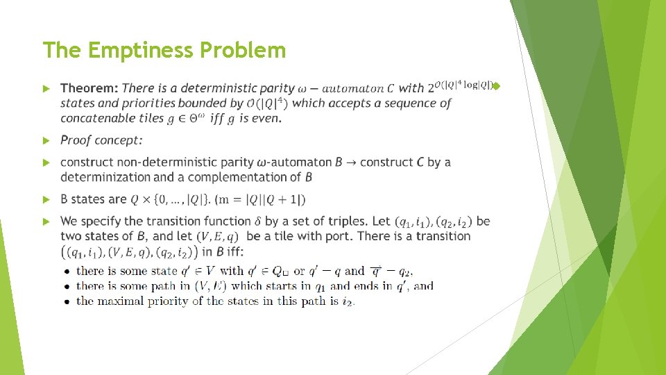 The Emptiness Problem 