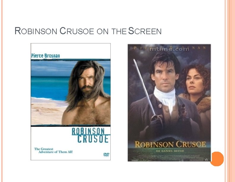 ROBINSON CRUSOE ON THE SCREEN 