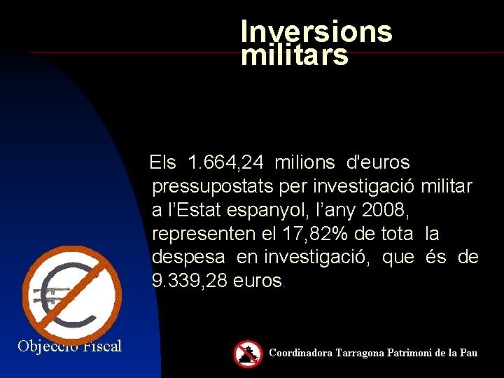 Inversions militars Els 1. 664, 24 milions d'euros pressupostats per investigació militar a l’Estat