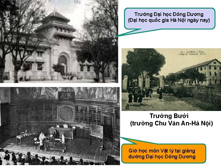 Trường Đại học Đông Dương (Đại học quốc gia Hà Nội ngày nay) Trường
