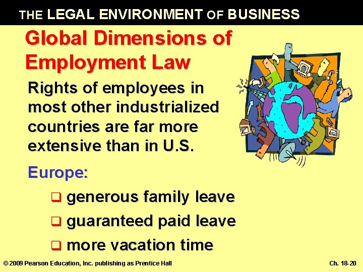 THE LEGAL ENVIRONMENT OF BUSINESS Global Dimensions of Employment Law Rights of employees in