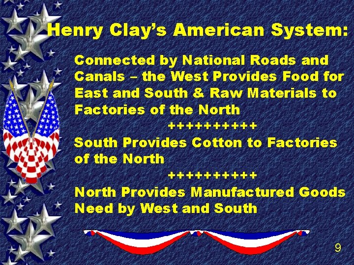 Henry Clay’s American System: Connected by National Roads and Canals – the West Provides
