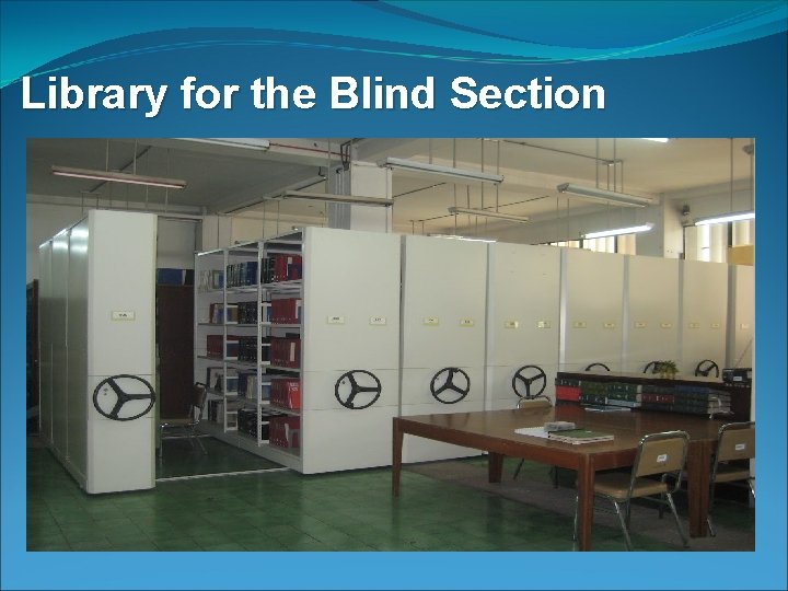 Library for the Blind Section 