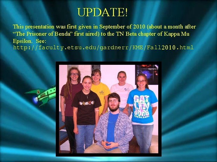 UPDATE! This presentation was first given in September of 2010 (about a month after