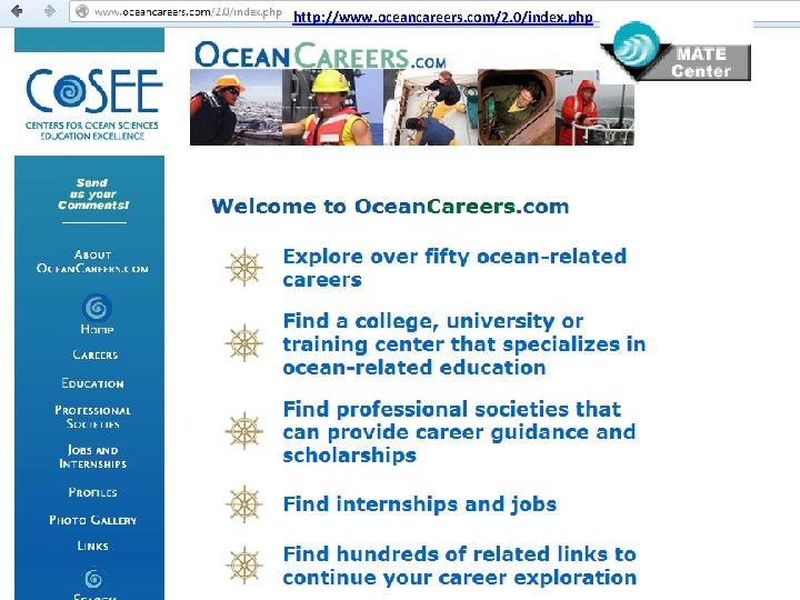http: //www. oceancareers. com/2. 0/index. php 