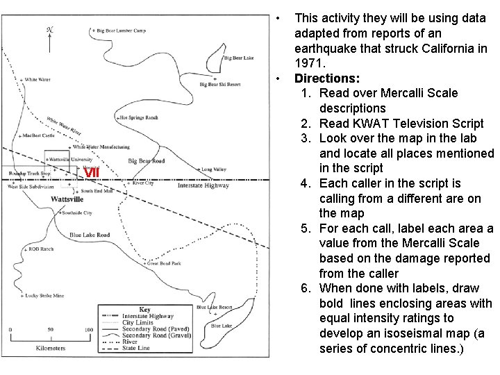 • • VII This activity they will be using data adapted from reports