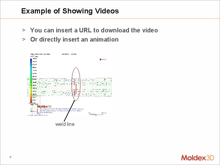 Example of Showing Videos > You can insert a URL to download the video