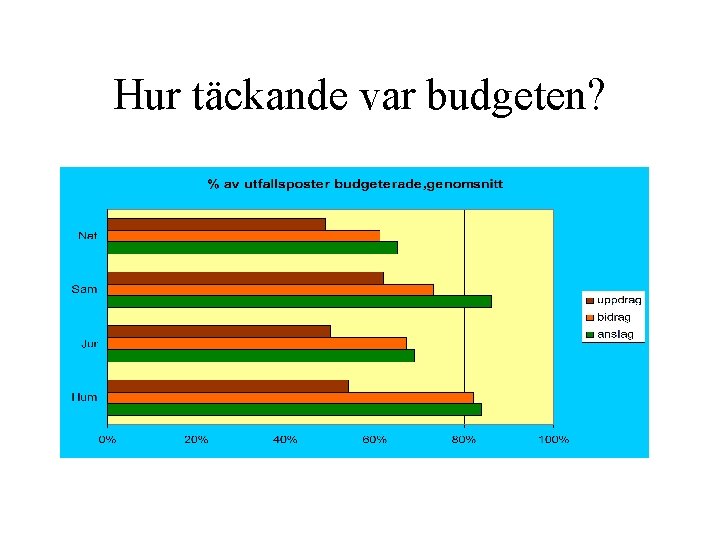 Hur täckande var budgeten? 