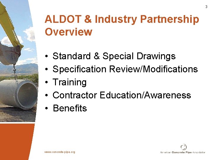 Alabama DOT Perspectives Benefits of Partnering DOTs