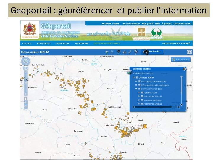 Geoportail : géoréférencer et publier l’information 