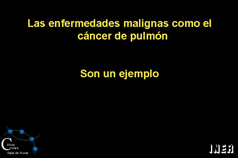 Las enfermedades malignas como el cáncer de pulmón Son un ejemplo C línica para
