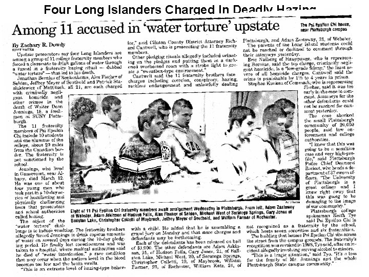 Four Long Islanders Charged In Deadly Hazing 29 