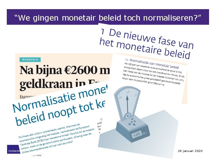 “We gingen monetair beleid toch normaliseren? ” Vragen(v)uur ECB-beleid 24 januari 2020 