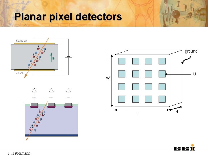 Planar pixel detectors ground U W L T. Habermann H 