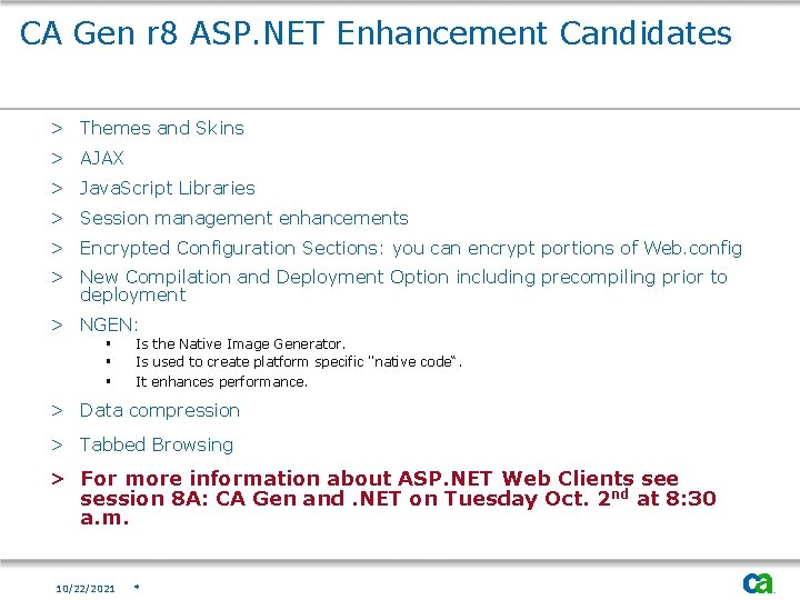 CA Gen r 8 ASP. NET Enhancement Candidates > Themes and Skins > AJAX