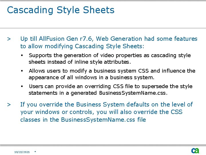 Cascading Style Sheets > > Up till All. Fusion Gen r 7. 6, Web