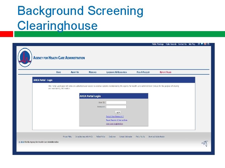 Background Screening Clearinghouse 