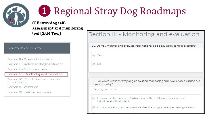 ❶ Regional Stray Dog Roadmaps OIE stray dog selfassessment and monitoring tool (SAM Tool)