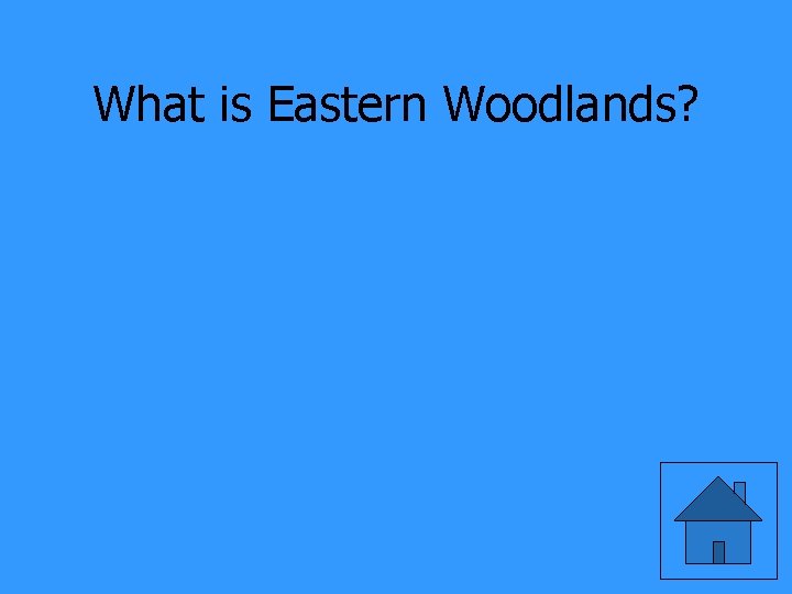 What is Eastern Woodlands? 