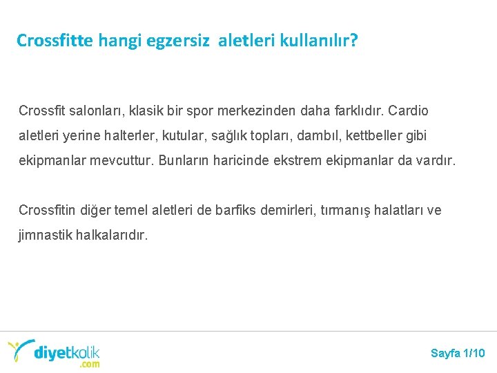 Crossfitte hangi egzersiz aletleri kullanılır? Crossfit salonları, klasik bir spor merkezinden daha farklıdır. Cardio