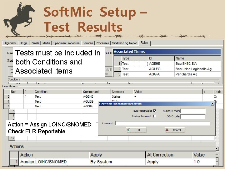 Soft. Mic Setup – Test Results Tests must be included in both Conditions and