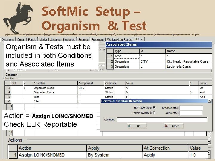 Soft. Mic Setup – Organism & Tests must be included in both Conditions and