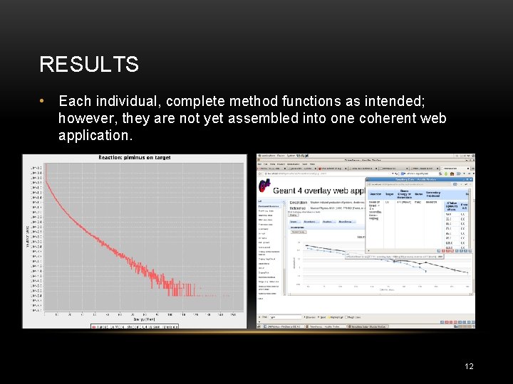 RESULTS • Each individual, complete method functions as intended; however, they are not yet RESULTS • Each individual, complete method functions as intended; however, they are not yet