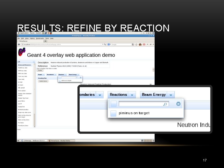 RESULTS: REFINE BY REACTION 17 RESULTS: REFINE BY REACTION 17